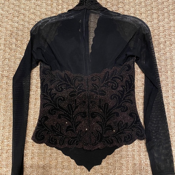 Dressy beaded and sheer long sleeve top - Picture 5 of 5